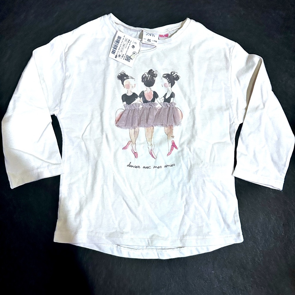 Zara long sleeve T-shirt size 4/5